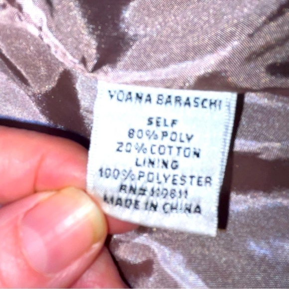 Yoana Baraschi Waterfall Front Blazer Iridescent Tan Size 0 - Picture 8 of 12